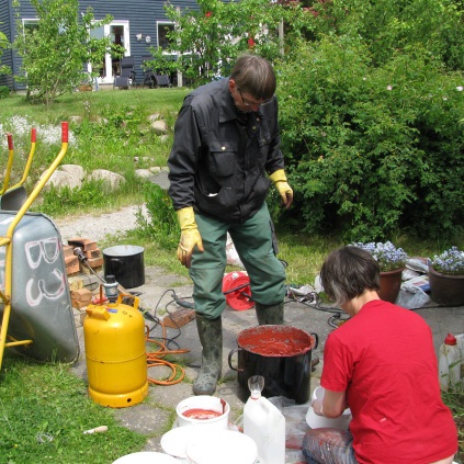 Andelssamfundet, fremstilling af maling